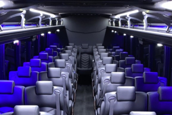 Renton Charter Bus Interior