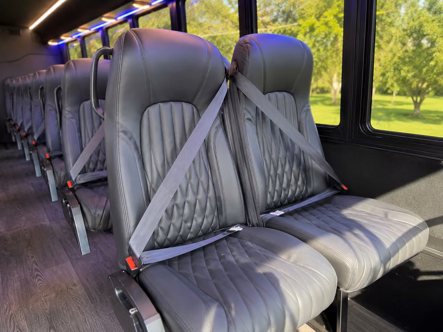 18 passenger minibus interior