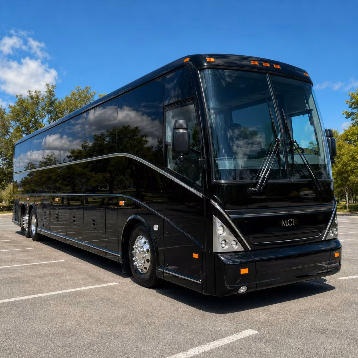 56 passenger charter bus
